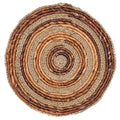 Placemat (set van 4 of 6) MATARAM | Boho Ronde Tafelmat gemaakt van Bananenvezel & Zeegras 38 cm