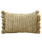 Handgemaakt Raffia Sierkussen SANUR – Met Vulling