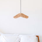 Grote Raffia Hanglamp TAMPAH – Handgemaakte Boho Lampenkap (Ø 53 cm)