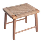 Houten Kruk SUNDA – Trembesihout met Geweven Papier (Groot)