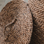 Handgeweven Wasmand IKAT – Waterhyacint Opbergmand met Deksel
