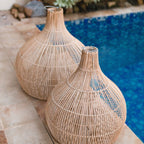 Rotan Hanglamp ALAM – Handgeweven Boho Lampenkap (40/50 cm)