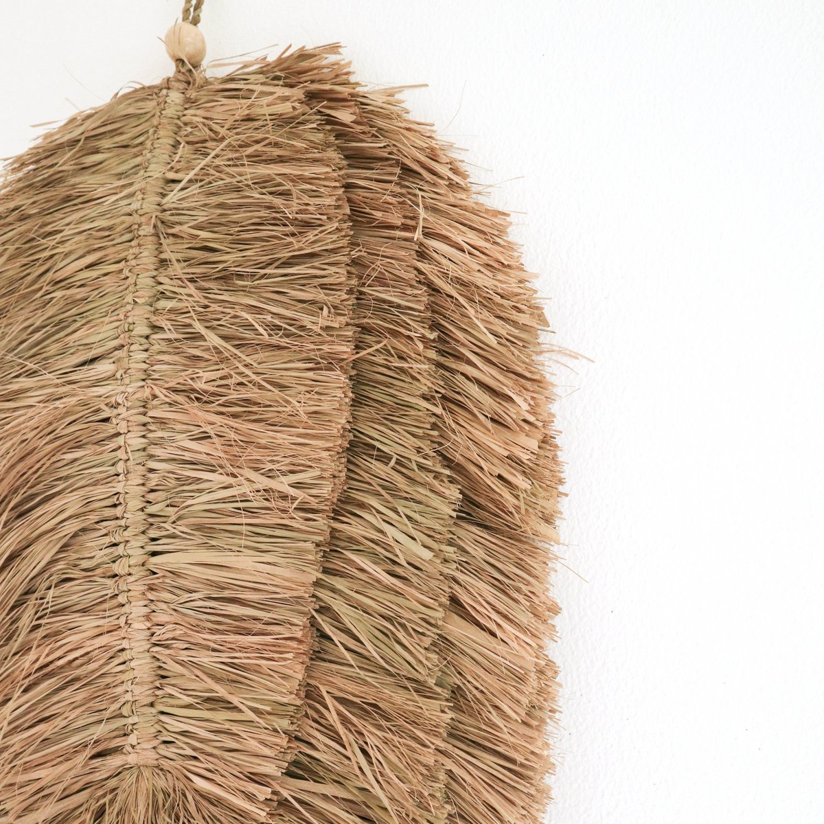 Tropische Wanddecoratie TIPIN – Bladvormig Raffia (50 cm)