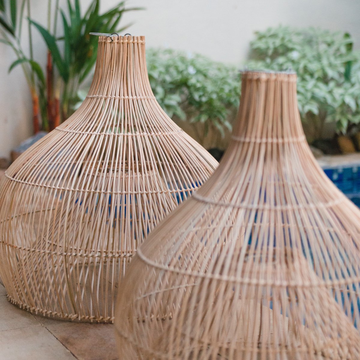 Rotan Hanglamp ALAM – Handgeweven Boho Lampenkap (40/50 cm)