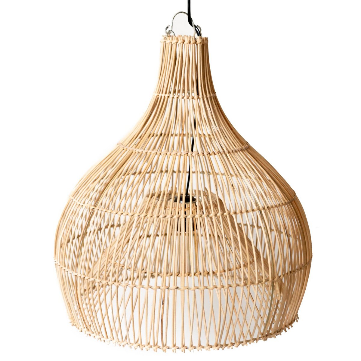 Rotan Hanglamp ALAM – Handgeweven Boho Lampenkap (40/50 cm)