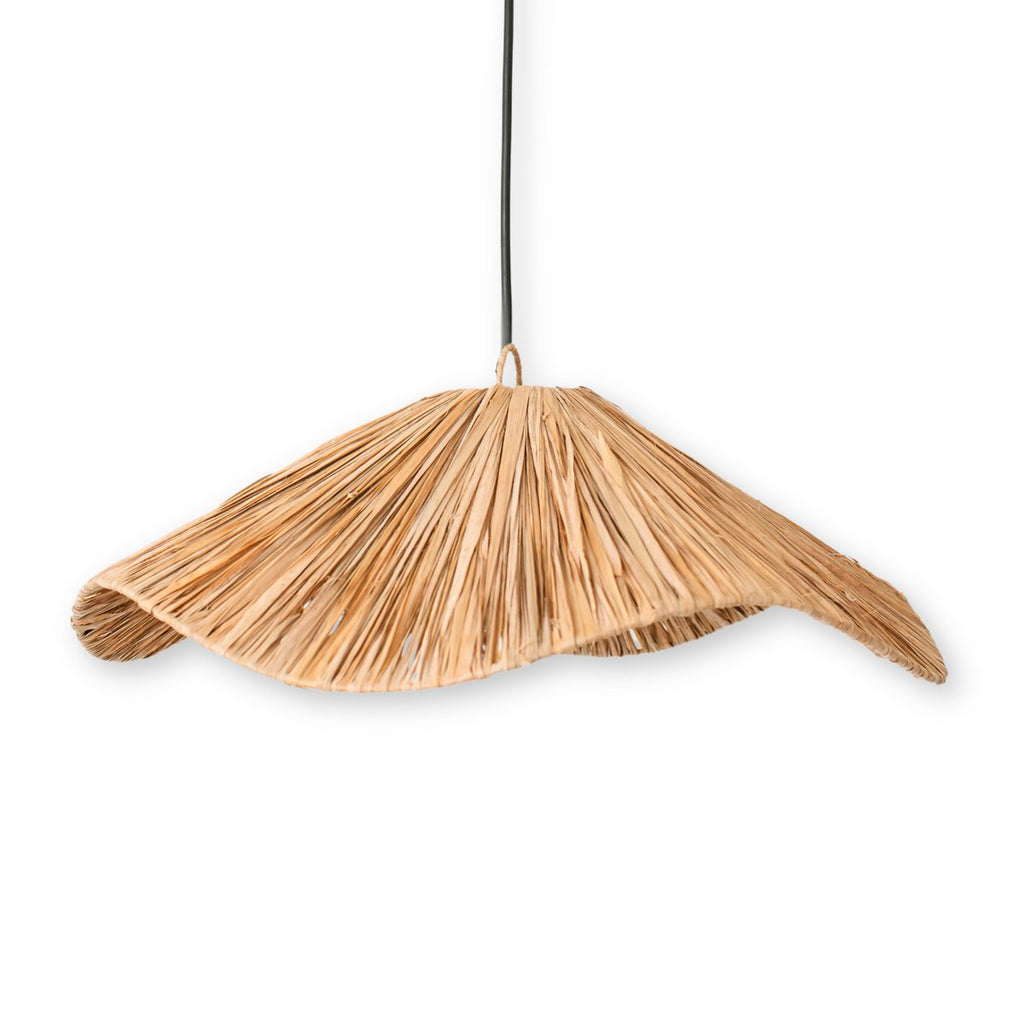 Grote Raffia Hanglamp TAMPAH – Handgemaakte Boho Lampenkap (Ø 53 cm)