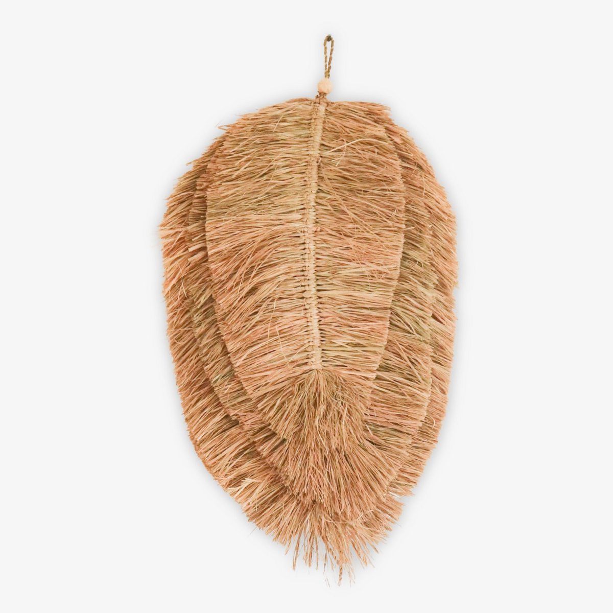 Tropische Wanddecoratie TIPIN – Bladvormig Raffia (50 cm)